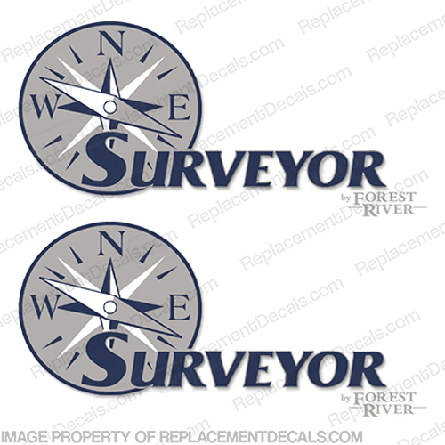 Surveyor by Forest River RV Decals (Set of 2) INCR10Aug2021