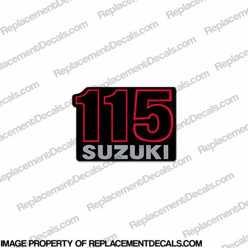 Suzuki Single "115" Rear Decal  INCR10Aug2021