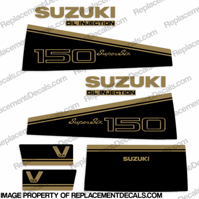 Suzuki 150hp DT150 Decal Kit - 1988 150, hp, dt, 88, suzuki 150 89, INCR10Aug2021
