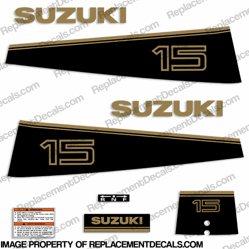Suzuki 15hp Decal Kit - 1989 - 1992 INCR10Aug2021