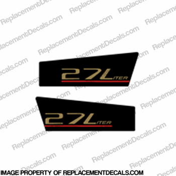 Suzuki "2.7 Liter" Lower Cowl Decals - Left & Righ Side INCR10Aug2021