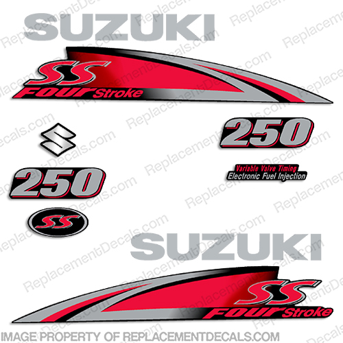 Suzuki 250hp "250SS" Decal Kit - 2013+ INCR10Aug2021