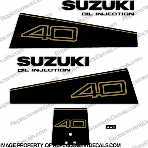 Suzuki 40hp (DT40) Decal Kit - 1987 INCR10Aug2021