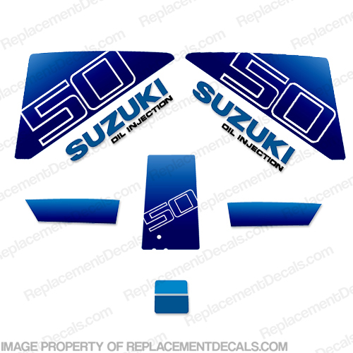 Suzuki 50hp Decal Kit 50, INCR10Aug2021