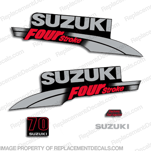 Suzuki 85 hp DT85 outboard engine decal sticker set kit reproduction 85HP 