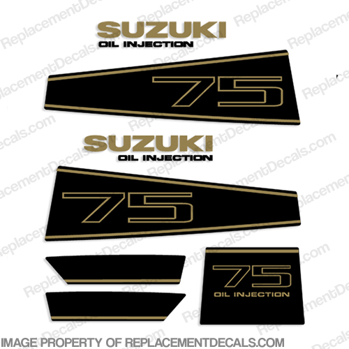 Suzuki 75hp Decal Kit 75 hp, INCR10Aug2021