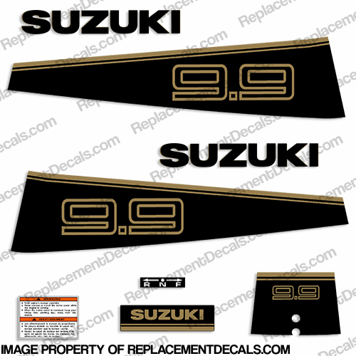 Suzuki 9.9hp Decal Kit - 1992 - 1994 INCR10Aug2021