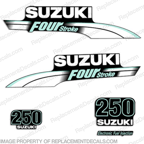 Suzuki 250hp DF250 FourStroke Decal Kit - Pale Green INCR10Aug2021