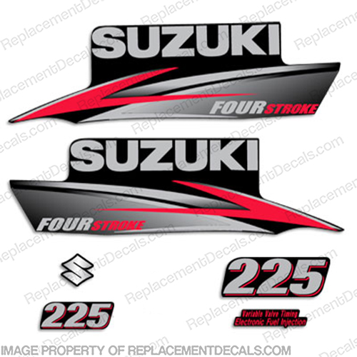 Suzuki 225hp DF225 Decal Kit - 2010+ INCR10Aug2021