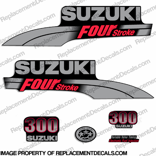 Suzuki 300hp DF300 Decal Kit 2003 - 2009 INCR10Aug2021