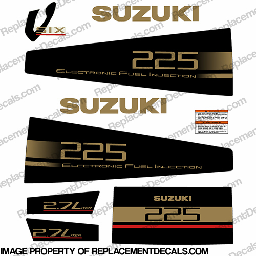 Suzuki 225hp DT225 Decal Kit INCR10Aug2021