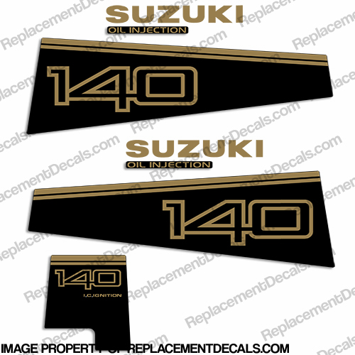 Suzuki 140hp DT140 Decal Kit - 1996 INCR10Aug2021