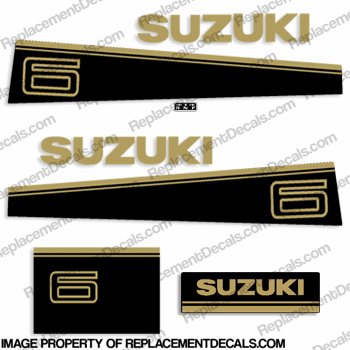 Suzuki 6hp Decal Kit - Late 80s to Early 90s INCR10Aug2021