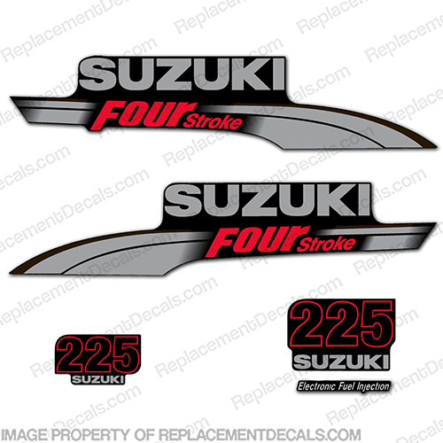 Suzuki 225hp DF225 Decal Kit 2003 - 2009 INCR10Aug2021