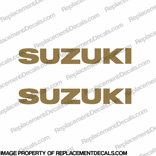 Suzuki Decals (set of 2) - Gold INCR10Aug2021