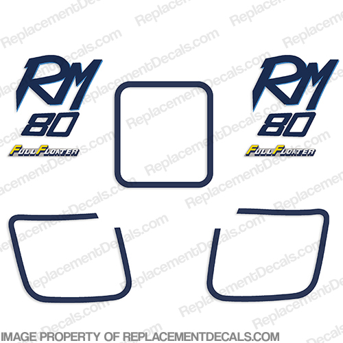 Suzuki RM80 Motorcycle Decal Kit - 1989 INCR10Aug2021
