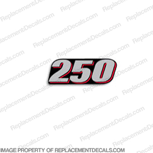 Suzuki 2010-2013 Single "250" Decal - Rear INCR10Aug2021