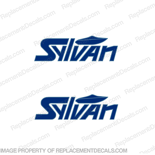Sylvan Boats 90s Style Boat Logo Decal (Set of 2)  boat, logo, decal, boats, sylvan, sticker, decal, marking, 1990, 1991, 1992, 1993, 1994, 1995, 1996, 1997, 1998, 1999, INCR10Aug2021
