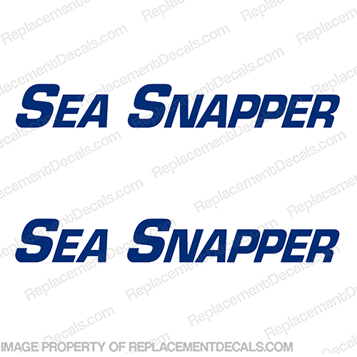 Sylvan Sea Snapper Boat Logo Decal (Set of 2)  boat, logo, decal, boats, sylvan, sea, snapper, sticker, decal, marking, 1990, 1991, 1992, 1993, 1994, 1995, 1996, 1997, 1998, 1999, INCR10Aug2021