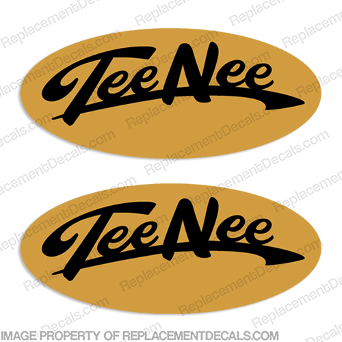 Tee-Nee Trailer Decals (Set of 2) - Style 1  T, nee, tee-nee, boat, trailer, decal, sticker, tee, INCR10Aug2021