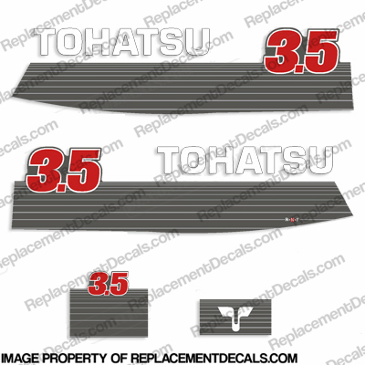 Tohatsu 3.5hp Decal Kit - Mid 1990s INCR10Aug2021