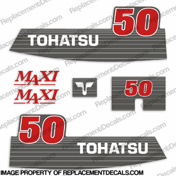 Tohatsu 50hp Maxi Decal Kit INCR10Aug2021