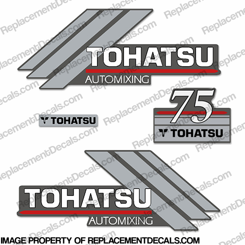 Tohatsu 75hp Automixing Decal Kit INCR10Aug2021