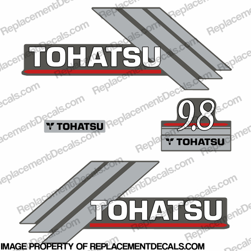 Tohatsu 9.8hp Decal Kit - 2000s INCR10Aug2021