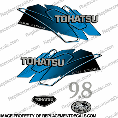 Tohatsu 9.8hp Decal Kit - Blue INCR10Aug2021