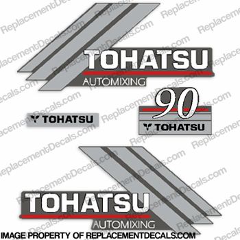 Tohatsu 90hp Automixing Decal Kit INCR10Aug2021