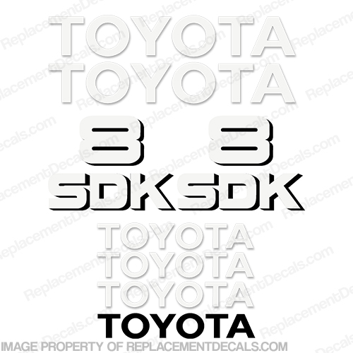 Toyota Skid Steer SDK-8 Decal Kit INCR10Aug2021