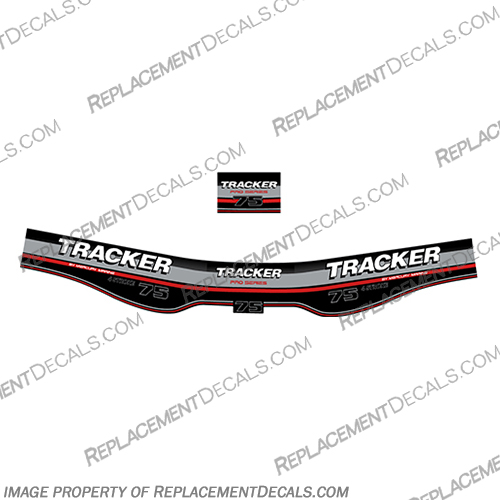 Tracker 75hp 4-Stroke Four Stroke Engine Decal kit Tracker, 75, 75hp, hp, horsepower, horse, power, 4, stroke, 4-stroke, four, 4 stroke, four stroke, four-stroke, engine, decal, decals, kit,