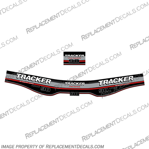 Tracker 90 HP 4-Stroke Four Stroke Engine Decal kit Tracker, 90, 90hp, hp, horsepower, horse, power, 4, stroke, 4-stroke, four, 4 stroke, four stroke, four-stroke, engine, decal, decals, kit,