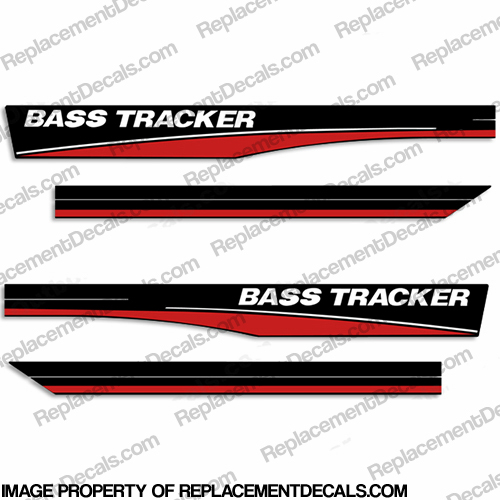Bass Tracker 16 Boat Decals - Red INCR10Aug2021