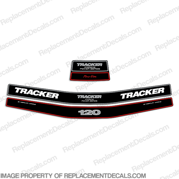 Tracker 120hp Engine Decal kit - Mid 1990s INCR10Aug2021