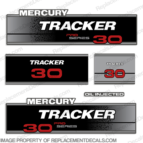 Tracker 30hp Pro Series Engine Decal kit INCR10Aug2021