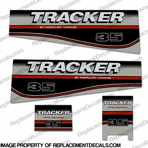 Tracker 35hp Engine Decal kit INCR10Aug2021