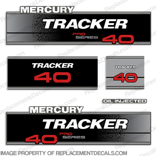 Tracker 40hp Pro Series Engine Decal kit INCR10Aug2021