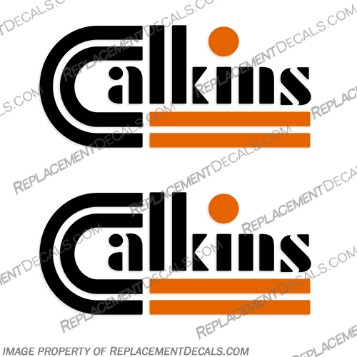 Calkins Logo Boat Trailer Decals (Set of 2)  calkins, boat, trailer, decals, stickers, logo, set, of, 2, 