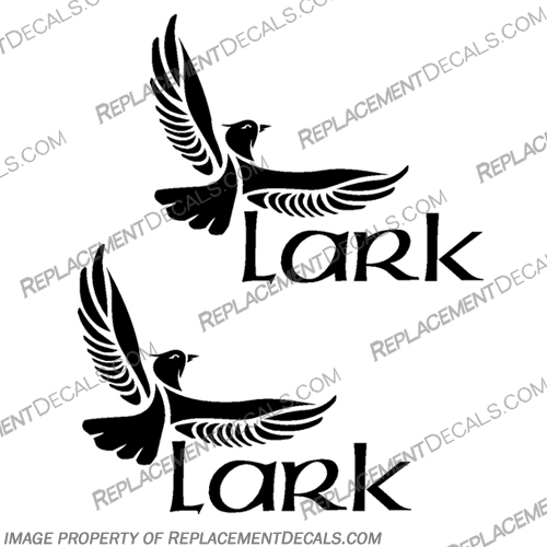 Lark Trailer Decals - Any Color! Lark, Trailer, Decal, Decals, Set of 2, Any, Color, Any Color,