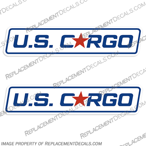 U.S. Cargo Trailer Decals (Set of 2) U.S., US, United, States, Cargo, boat, trailer, decals, stickers, logo, set, of, 2, 