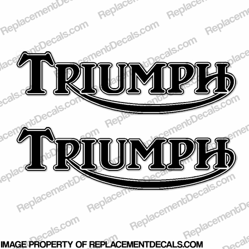 Triumph Gas Tank Decals - Style 2 (Any Color) INCR10Aug2021