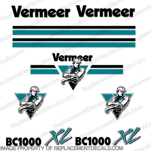 Vermeer BC1000 XL Chipper Decal Kit INCR10Aug2021