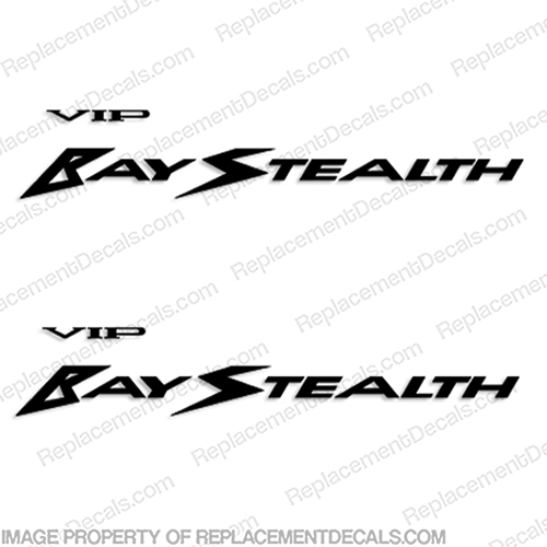 VIP Bay Stealth Boat Logo Decals (Set of 2) - Any Color! lake and bay, lake, bay, INCR10Aug2021