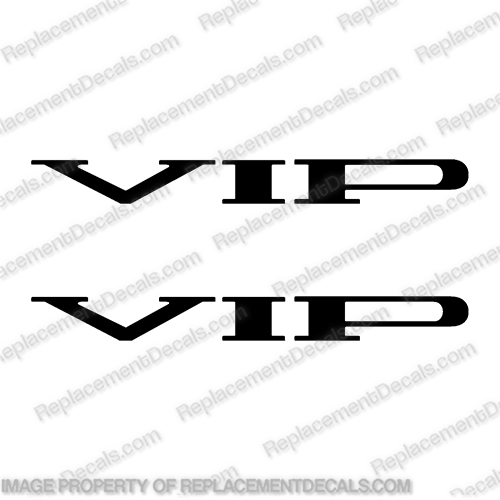 VIP Boat Logo Decals (Set of 2) - Any Color! vip, decal, for, bay, stealth, boats