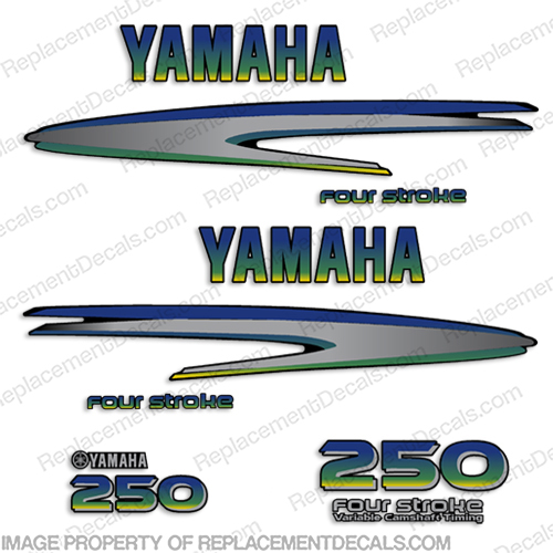 Yamaha 250hp 4-Stroke Decals - Custom Mahi! fourstroke, 4 stroke, 4-stroke, four-stroke, four stroke, 250, 250 hp, INCR10Aug2021