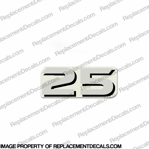 Yamaha "25" Decal - Rear INCR10Aug2021