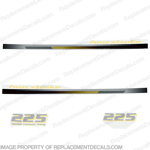 Yamaha 2013 Style 225hp Decals - Yellow (Partial Kit) 225 hp, 225, INCR10Aug2021