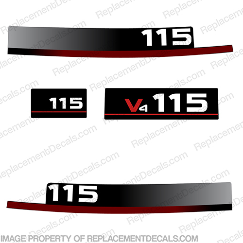 Yamaha 115hp Decals 1994 - 1997 (Partial Kit) 115, 115 hp, 95, 96, 95, 97, INCR10Aug2021