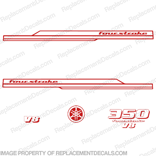 Yamaha 350hp V8 Decal Kit - Any Color! - 2008+ (Partial Kit) 350, 2008, INCR10Aug2021